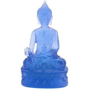 TLILY Tibetan Medicine Buddha Statue,Translucent Resin Sculpture Meditation Decor Spiritual Collectible -Blue TLILY Tibetan Medicine Buddha Statue,Translucent Resin Sculpture Meditation Decor Spiritual Collectible -Blue