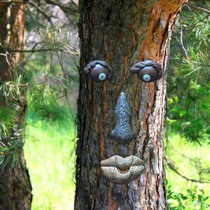 HÉLOISE Tree Bark Face – Fun Tree Faces for Outdoors Easter Decoration Tree Hugger Sculpture Crafts Ornaments for Garden, Yard, Patio HÉLOISE Tree Bark Face – Fun Tree Faces for Outdoors Easter Decoration Tree Hugger Sculpture Crafts Ornaments for Garden, Yard, Patio