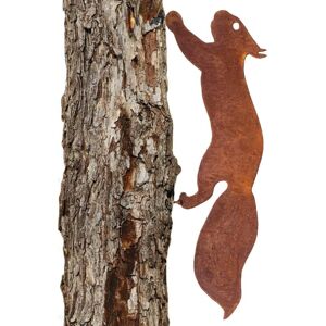 Ikodm - Tree Squirrel - Metal Garden Decoration - 30 cm - Natural Rust Patina Ikodm - Tree Squirrel - Metal Garden Decoration - 30 cm - Natural Rust Patina
