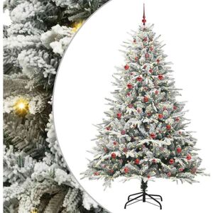 Artificial Pre-lit Christmas Tree with Ball Set Green 240 cm vidaXL Artificial Pre-lit Christmas Tree with Ball Set Green 240 cm vidaXL