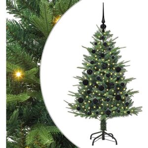 Artificial Pre-lit Christmas Tree with Ball Set Green 120 cm vidaXL Artificial Pre-lit Christmas Tree with Ball Set Green 120 cm vidaXL