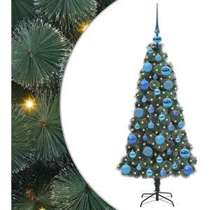 Artificial Pre-lit Christmas Tree with Ball Set Green 120 cm vidaXL Artificial Pre-lit Christmas Tree with Ball Set Green 120 cm vidaXL