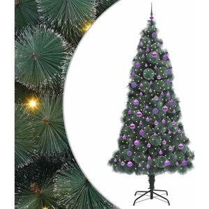 Artificial Pre-lit Christmas Tree with Ball Set Green 240 cm vidaXL Artificial Pre-lit Christmas Tree with Ball Set Green 240 cm vidaXL