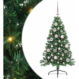 Artificial Pre-lit Christmas Tree Green 120 cm PVC vidaXL Artificial Pre-lit Christmas Tree Green 120 cm PVC vidaXL