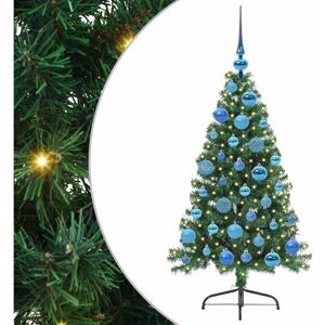 Artificial Pre-lit Christmas Tree Green 120 cm PVC vidaXL Artificial Pre-lit Christmas Tree Green 120 cm PVC vidaXL