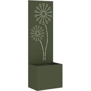 vidaXL Garden Flower Pot Olive Green 50x140cm - Flower Pot vidaXL Garden Flower Pot Olive Green 50x140cm - Flower Pot