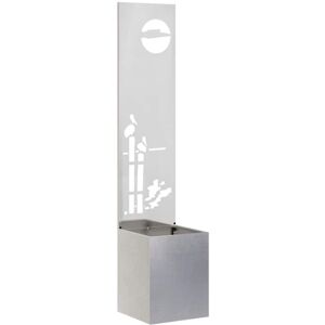 Garden Privacy Screen Sliver 32 x 140 cm Stainless steel vidaXL Garden Privacy Screen Sliver 32 x 140 cm Stainless steel vidaXL