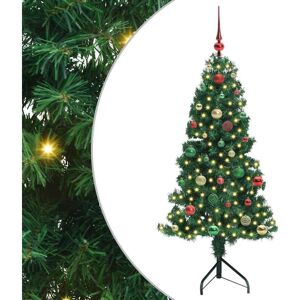 Corner Artificial Christmas Tree Green 150 cm PVC and Metal vidaXL Corner Artificial Christmas Tree Green 150 cm PVC and Metal vidaXL