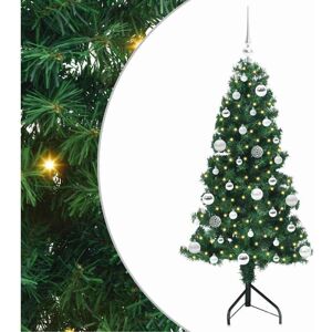 Corner Artificial Christmas Tree Green 150 cm PVC and Metal vidaXL Corner Artificial Christmas Tree Green 150 cm PVC and Metal vidaXL