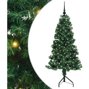 Corner Artificial Christmas Tree Green 150 cm PVC and Metal vidaXL Corner Artificial Christmas Tree Green 150 cm PVC and Metal vidaXL