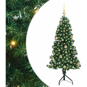 Corner Artificial Christmas Tree Green 150 cm PVC and Metal vidaXL Corner Artificial Christmas Tree Green 150 cm PVC and Metal vidaXL