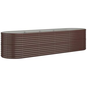vidaXL Brown Steel Garden Planter - Garden Type vidaXL Brown Steel Garden Planter - Garden Type
