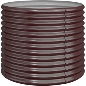 vidaXL Brown Steel Garden Planter 80x68cm - Garden Planter vidaXL Brown Steel Garden Planter 80x68cm - Garden Planter