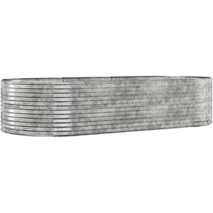 Garden Raised Bed Silver 291x140x68 cm Galvanised Steel vidaXL Garden Raised Bed Silver 291x140x68 cm Galvanised Steel vidaXL