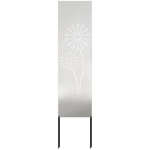 Garden Privacy Screen Silver 32 x 140 cm Stainless steel vidaXL Garden Privacy Screen Silver 32 x 140 cm Stainless steel vidaXL