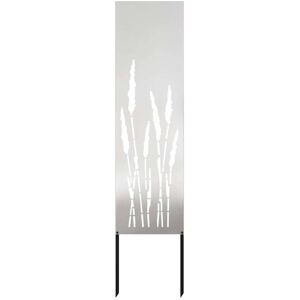 Garden Privacy Screen Silver 32 x 140 cm Stainless steel vidaXL Garden Privacy Screen Silver 32 x 140 cm Stainless steel vidaXL