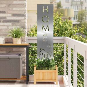 Garden Privacy Screen Silver 32 x 140 cm Stainless steel vidaXL Garden Privacy Screen Silver 32 x 140 cm Stainless steel vidaXL