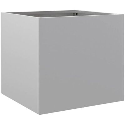 vidaXL 32x30x29 cm Silver Steel Garden Plant Pot - Plant Pot vidaXL 32x30x29 cm Silver Steel Garden Plant Pot - Plant Pot