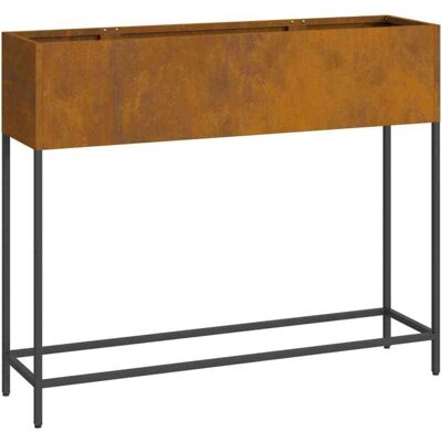 vidaXL Corten Steel Rectangular Decorative Plant Pot - Plant Pot vidaXL Corten Steel Rectangular Decorative Plant Pot - Plant Pot