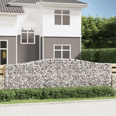 vidaXL Arched Gabion Basket - Garden Decorative Barrier vidaXL Arched Gabion Basket - Garden Decorative Barrier