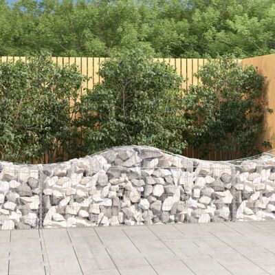 vidaXL Arched Gabion Baskets - Garden Decorative Walls vidaXL Arched Gabion Baskets - Garden Decorative Walls