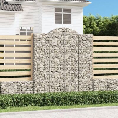 VidaXL Arched Gabion Basket - Garden Decorative Wall VidaXL Arched Gabion Basket - Garden Decorative Wall