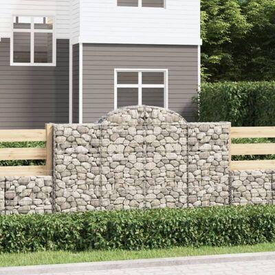 vidaXL Arched Gabion Basket 7 pcs - Gabion Wall vidaXL Arched Gabion Basket 7 pcs - Gabion Wall