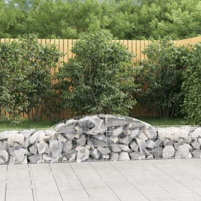 vidaXL Arched Gabion Basket 17 pcs - Garden Decorative Barrier vidaXL Arched Gabion Basket 17 pcs - Garden Decorative Barrier
