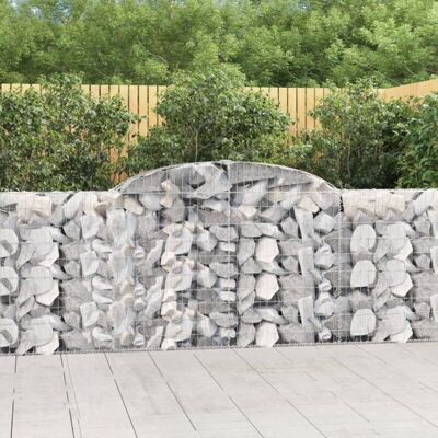 vidaXL Arched Gabion Basket - Garden Barrier vidaXL Arched Gabion Basket - Garden Barrier
