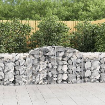 vidaXL Arched Gabion Basket - 20 pcs, 300x50x80/100 cm - Garden Decor vidaXL Arched Gabion Basket - 20 pcs, 300x50x80/100 cm - Garden Decor