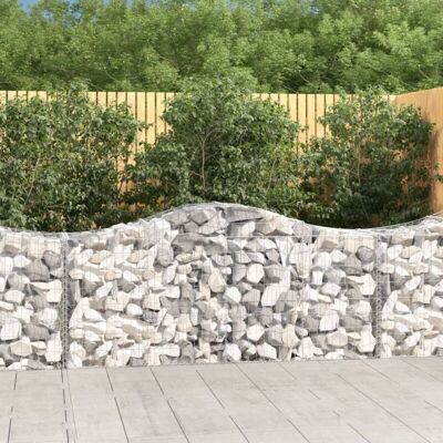 vidaXL Arched Gabion Basket 15 pcs - Garden Barrier vidaXL Arched Gabion Basket 15 pcs - Garden Barrier