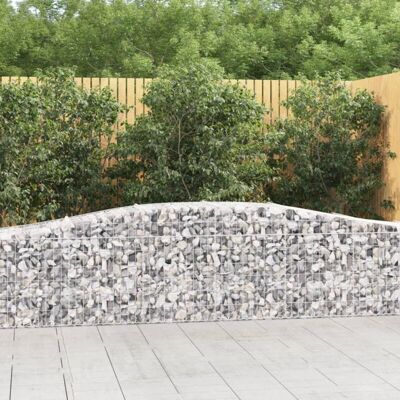 vidaXL Arched Gabion Basket - 15 pcs, 400x50x60/80 cm - Garden Decorative Barrier vidaXL Arched Gabion Basket - 15 pcs, 400x50x60/80 cm - Garden Decorative Barrier