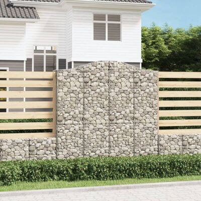 Vidaxl Arc Gabion Baskets - Garden Decorative Fences Vidaxl Arc Gabion Baskets - Garden Decorative Fences