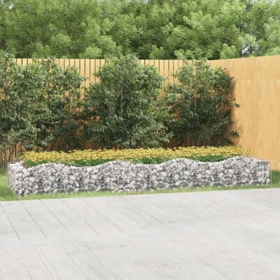 vidaXL Arched Gabion Raised Bed - Garden Border vidaXL Arched Gabion Raised Bed - Garden Border