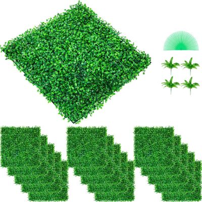 Vevor Artificial Green Herb 48 Pieces 25.4x25.4cm High Density UV Resistant PE Plants - Artificial Plants Vevor Artificial Green Herb 48 Pieces 25.4x25.4cm High Density UV Resistant PE Plants - Artificial Plants