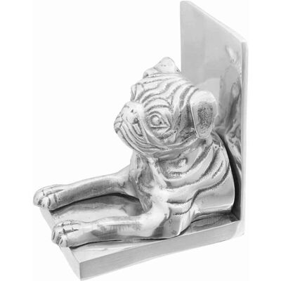 vidaXL Bookends Set of 2 Silver Aluminum 12 x 15 x 18 cm - Bookends vidaXL Bookends Set of 2 Silver Aluminum 12 x 15 x 18 cm - Bookends