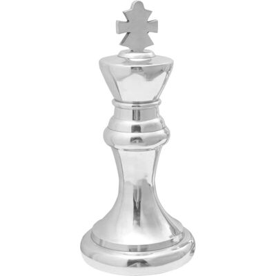 vidaXL Silver Aluminium Decorative Chess Sculpture Set - Decorative Sculpture vidaXL Silver Aluminium Decorative Chess Sculpture Set - Decorative Sculpture