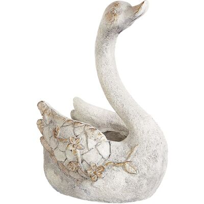 Beliani - Figura decorativa MgO cisne - Garden Statue - White Beliani - Figura decorativa MgO cisne - Garden Statue - White