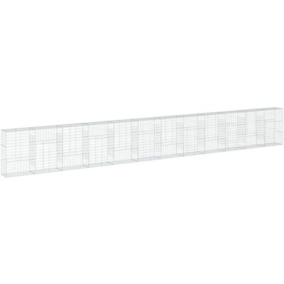 vidaXL Galvanised Iron Gabion Basket 1200x50x150cm - Gabion Type vidaXL Galvanised Iron Gabion Basket 1200x50x150cm - Gabion Type