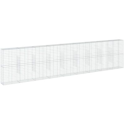 vidaXL Gabion Basket with Cover 900x50x200 cm - Gabion Basket vidaXL Gabion Basket with Cover 900x50x200 cm - Gabion Basket