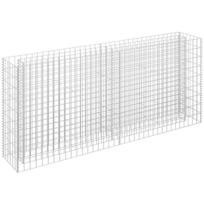 vidaXL Galvanized Steel Gabion Raised Bed Garden Planter - Garden Type vidaXL Galvanized Steel Gabion Raised Bed Garden Planter - Garden Type