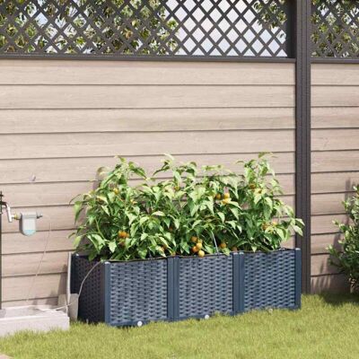 Vidaxl Garden Pots Set of 3 - Self-watering, Durable, Indoor/Outdoor Vidaxl Garden Pots Set of 3 - Self-watering, Durable, Indoor/Outdoor