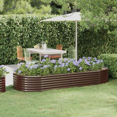 vidaXL Garden Planter - 249x100x36 cm - Brown vidaXL Garden Planter - 249x100x36 cm - Brown