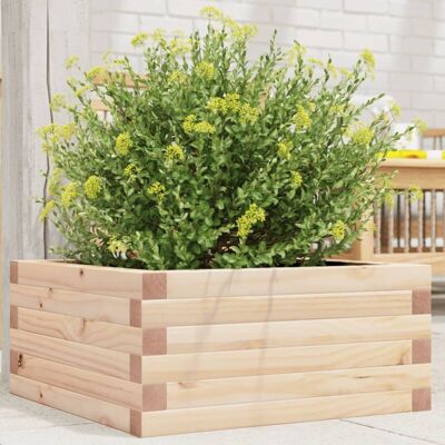 vidaXL Garden Planter 50x50x23 cm Solid Wood Pine - Garden Planter vidaXL Garden Planter 50x50x23 cm Solid Wood Pine - Garden Planter