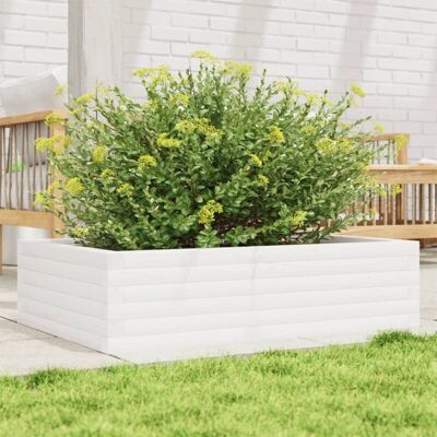 vidaXL White Garden Planter 90x60x23 cm - Garden Planter vidaXL White Garden Planter 90x60x23 cm - Garden Planter