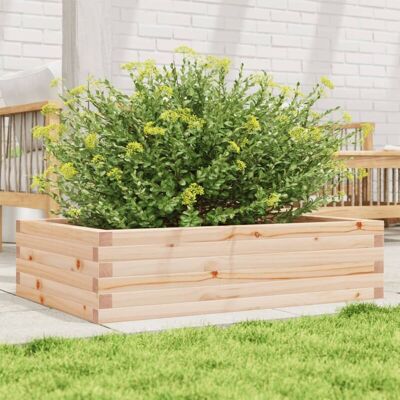 vidaXL Pine Garden Planter 90x60x23cm - Outdoor Flower Pot vidaXL Pine Garden Planter 90x60x23cm - Outdoor Flower Pot