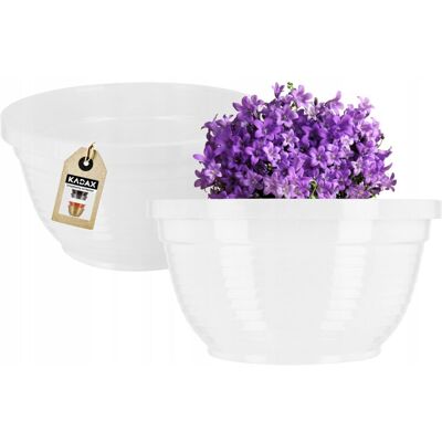 KADAX 22cm Round Plastic Cemetery Flower Bowl KADAX 22cm Round Plastic Cemetery Flower Bowl