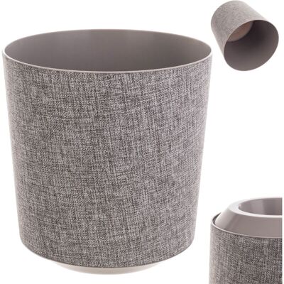 Kadax Modern Plastic Flower Pot - 30cm Gray Planter Kadax Modern Plastic Flower Pot - 30cm Gray Planter