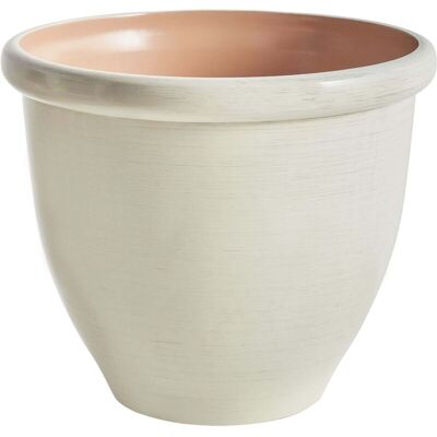 Beliani Garden Pot Tesalia - Round Classic UV-Resistant Outdoor Decorative Beliani Garden Pot Tesalia - Round Classic UV-Resistant Outdoor Decorative