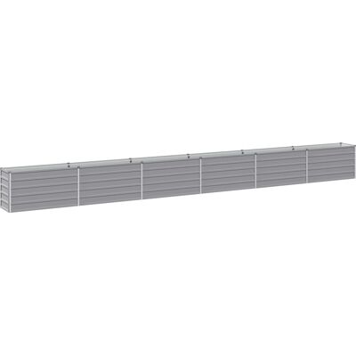 Raised Garden Bed Grey 600 X 40 X 55 Cm Cold-rolled Steel Vidaxl Raised Garden Bed Grey 600 X 40 X 55 Cm Cold-rolled Steel Vidaxl